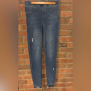 SPANX Distressed Skinny Jeans - Blue